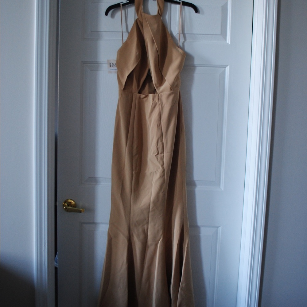NWT Fame & Partners Halter Gown